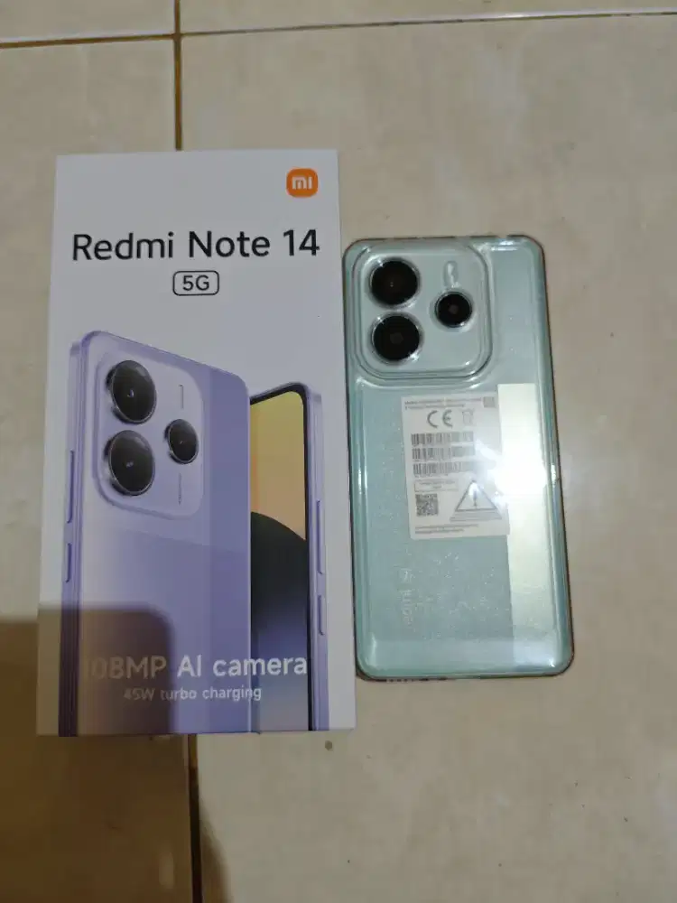 redmi note 14 5g ram 12+12/512GB fullset mulus tanpa minus,nego