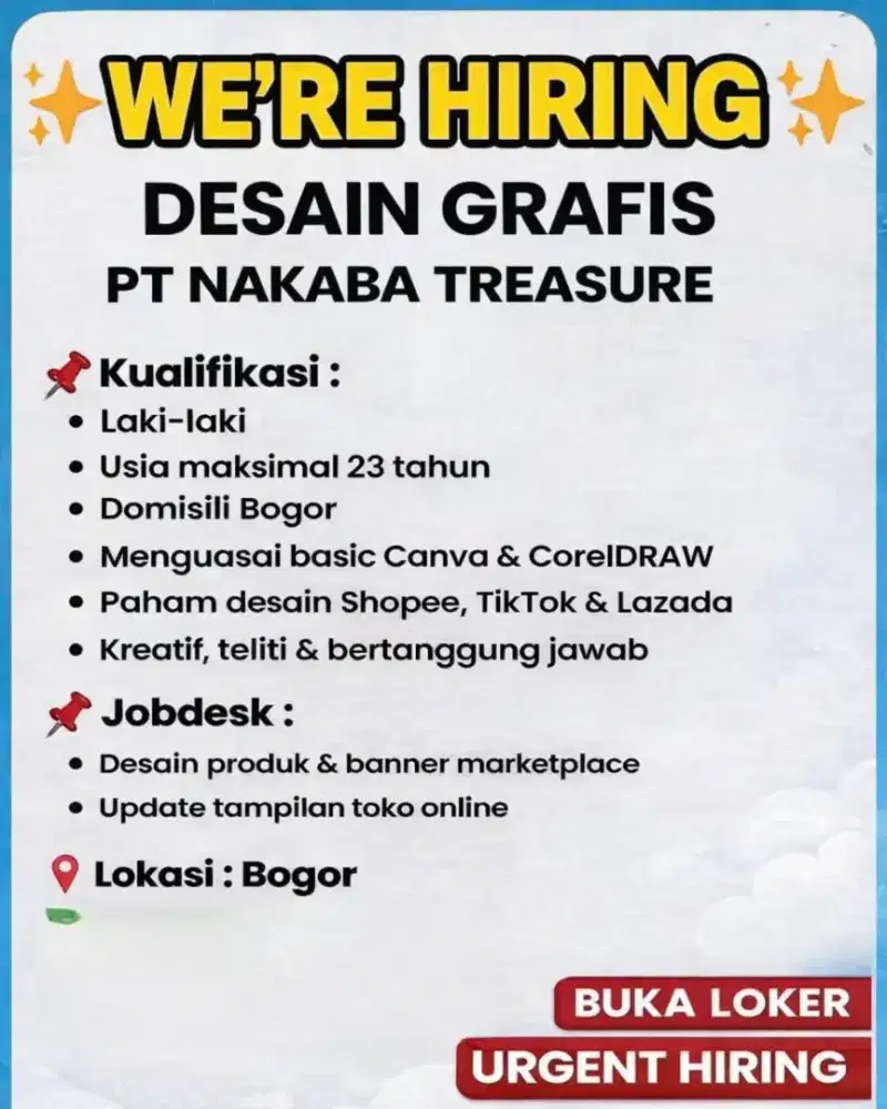 Butuh desain canva dan marketplace