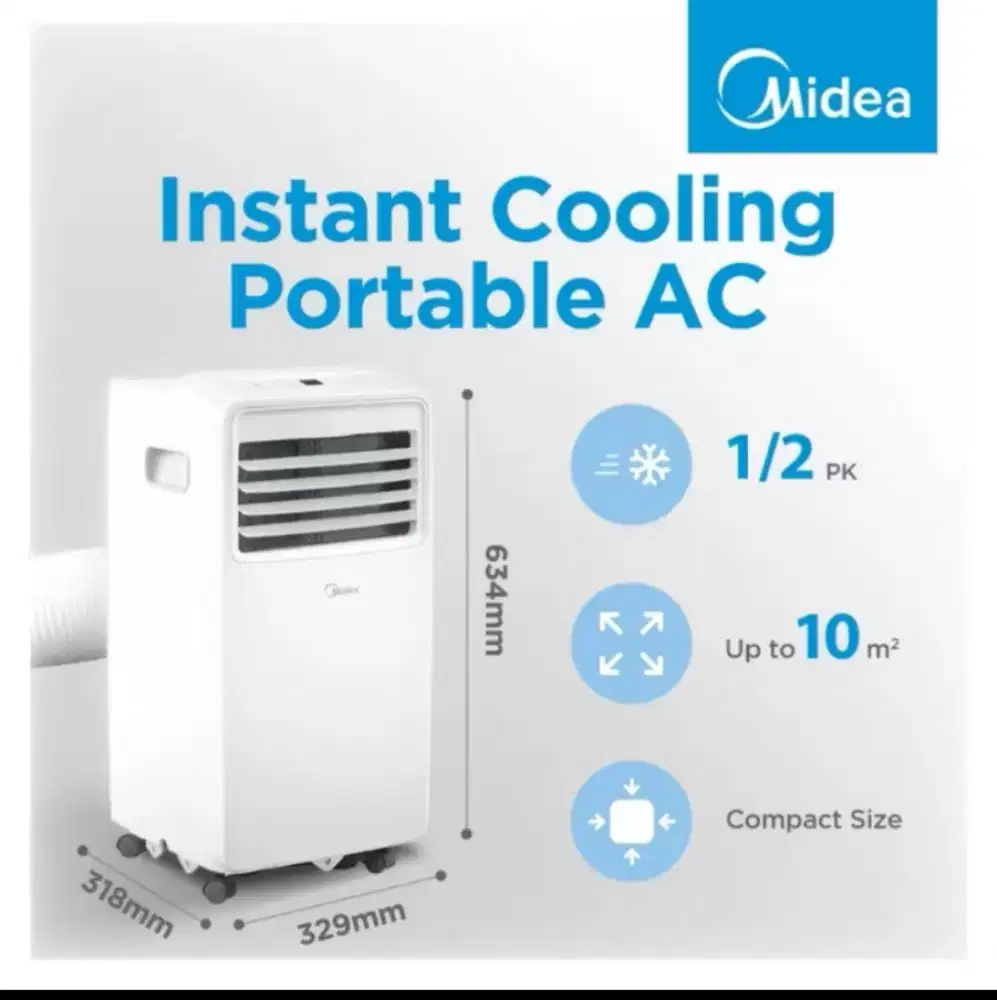 AC portable Midea masih garansi