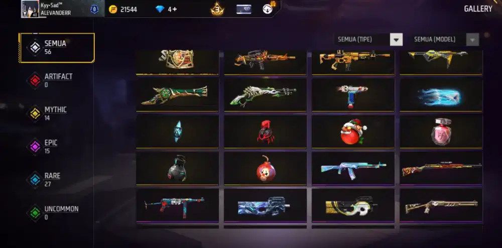 Akun free fire murah