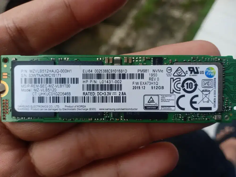 SSD NVME 512 GB ORIGINAL
