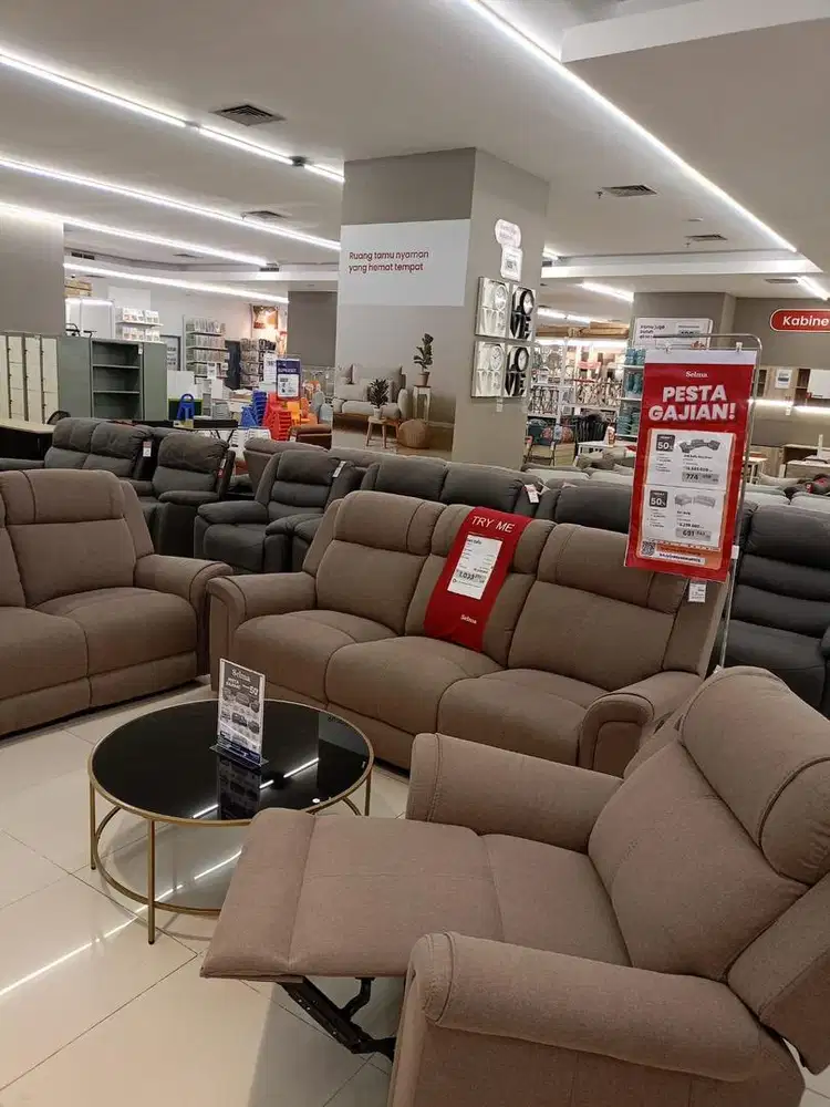 SOFA SET RECLINER FABRIC