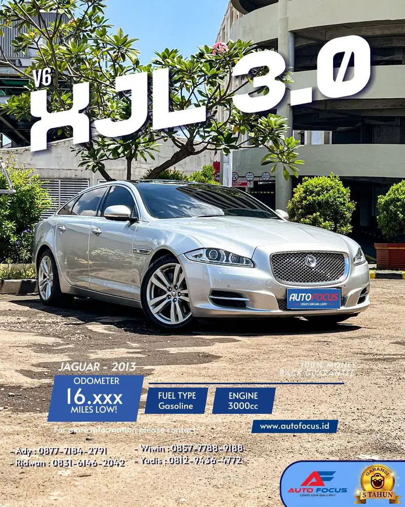 Jaguar XJL 3.0 V6 AWD Fullspec AT Silver NIK 2013, PAJAK BULAN 5 (2025