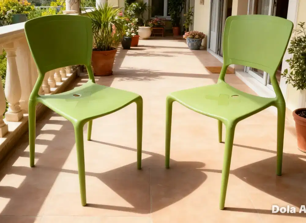 2 kursi plastik estetik