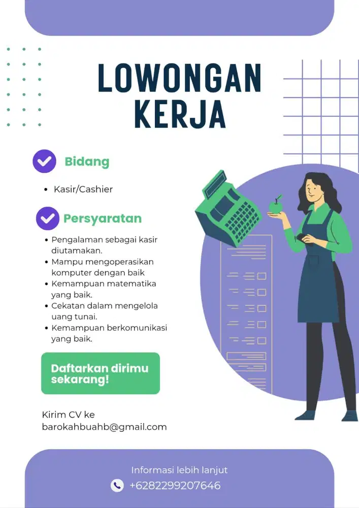 Lowongan Kerja Kasir