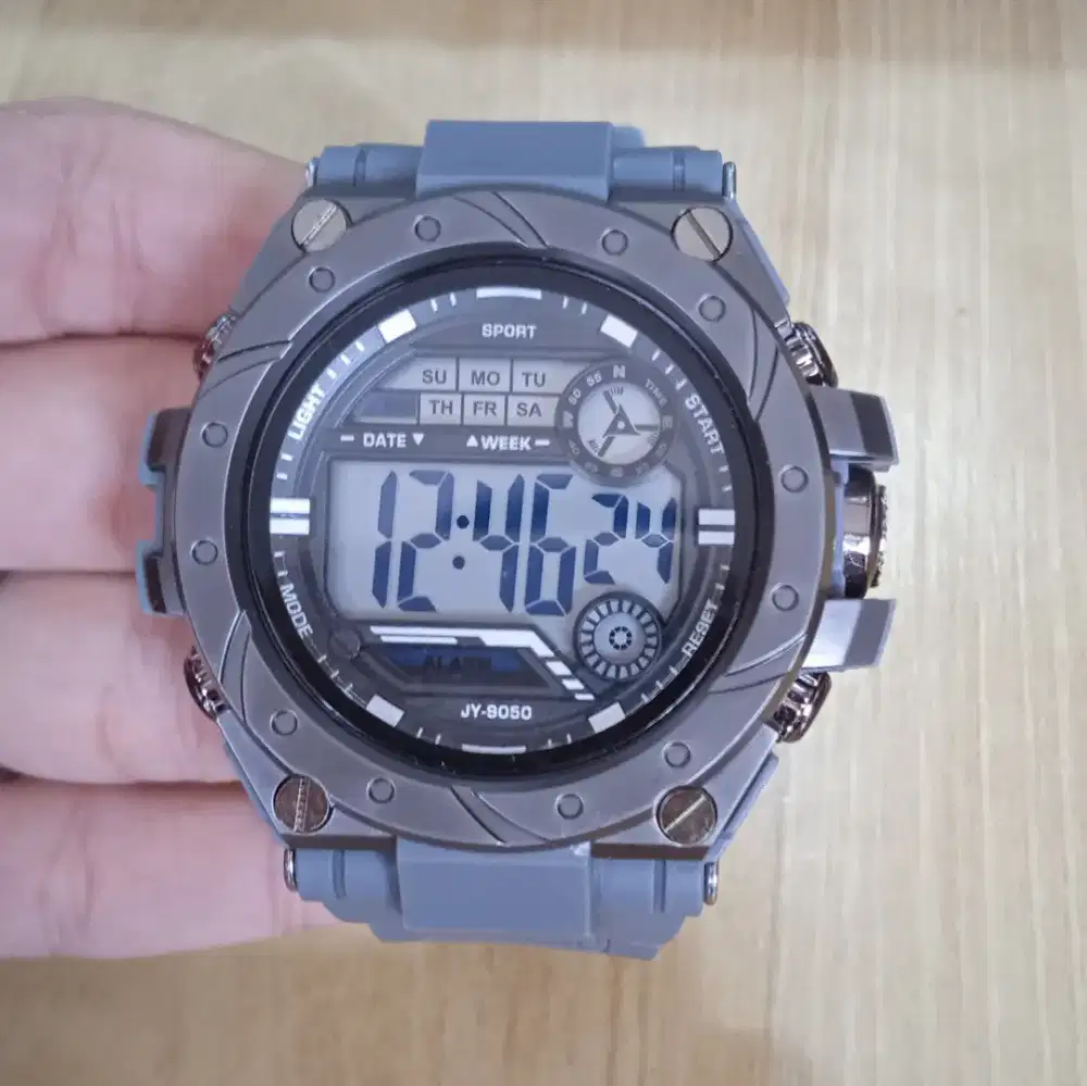 JAM TANGAN PRIA DIGITAL WARNA ABU-ABU