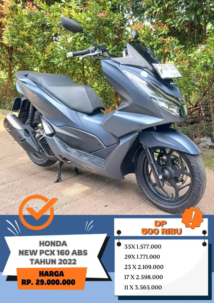 Dp 500 rb!! HONDA PCX 160 ABS TAHUN 2022