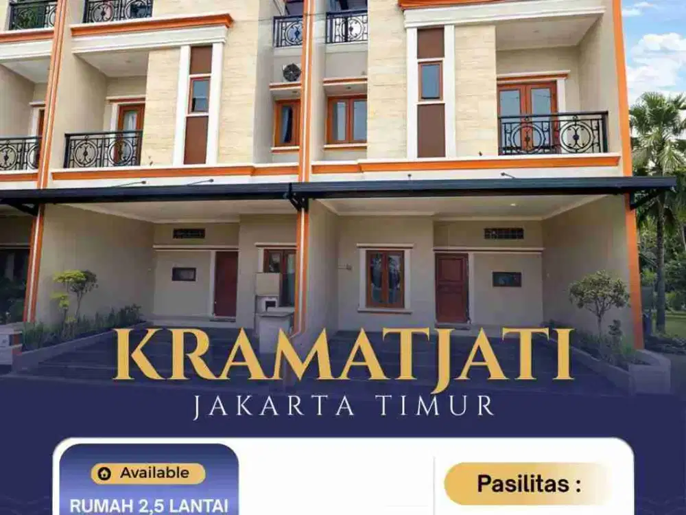 Dijual Rumah Baru Kramatjati, Mewah, Harga Murah di Jaktim, Kota Jakarta Timur Bisa KPR
