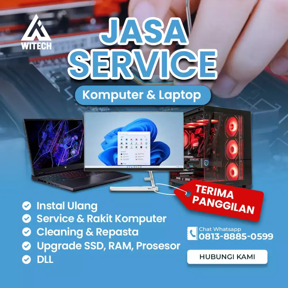 Jasa Service Komputer Laptop Panggilan