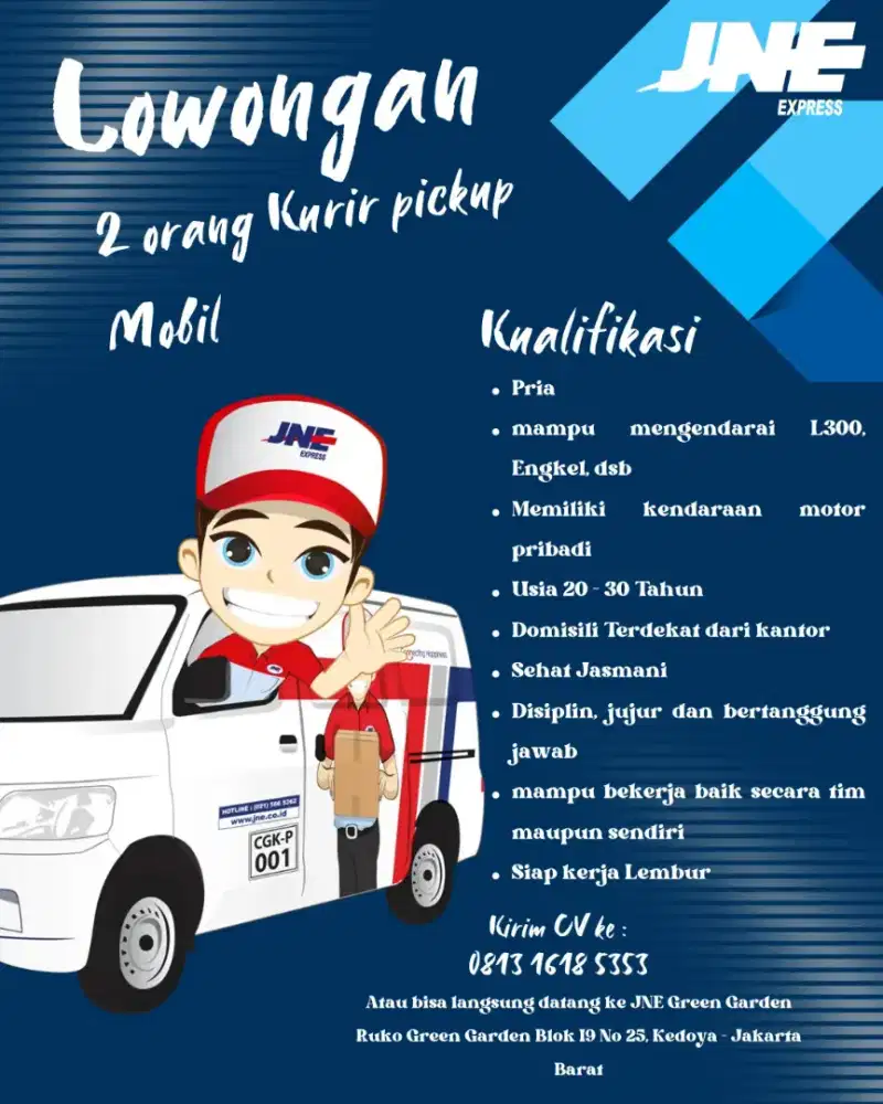 Loker kurir JNE L300