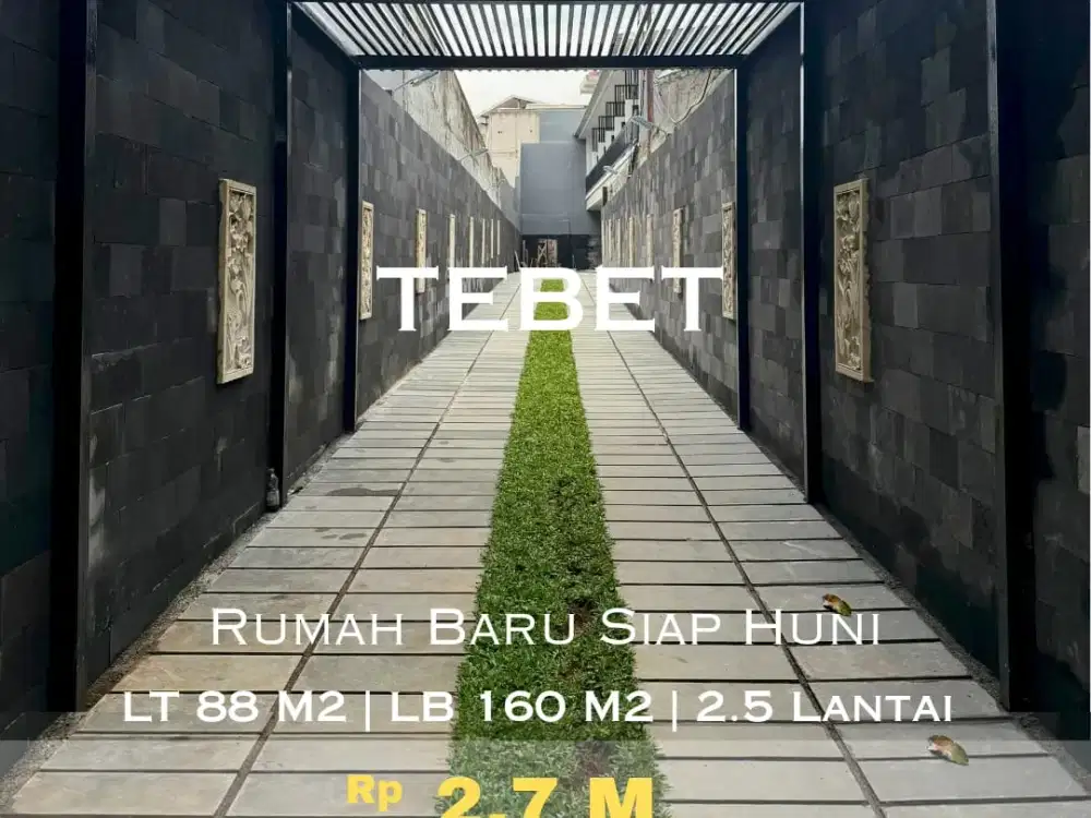 Rumah Cluster Brand New Dijual di Tebet Siap Huni