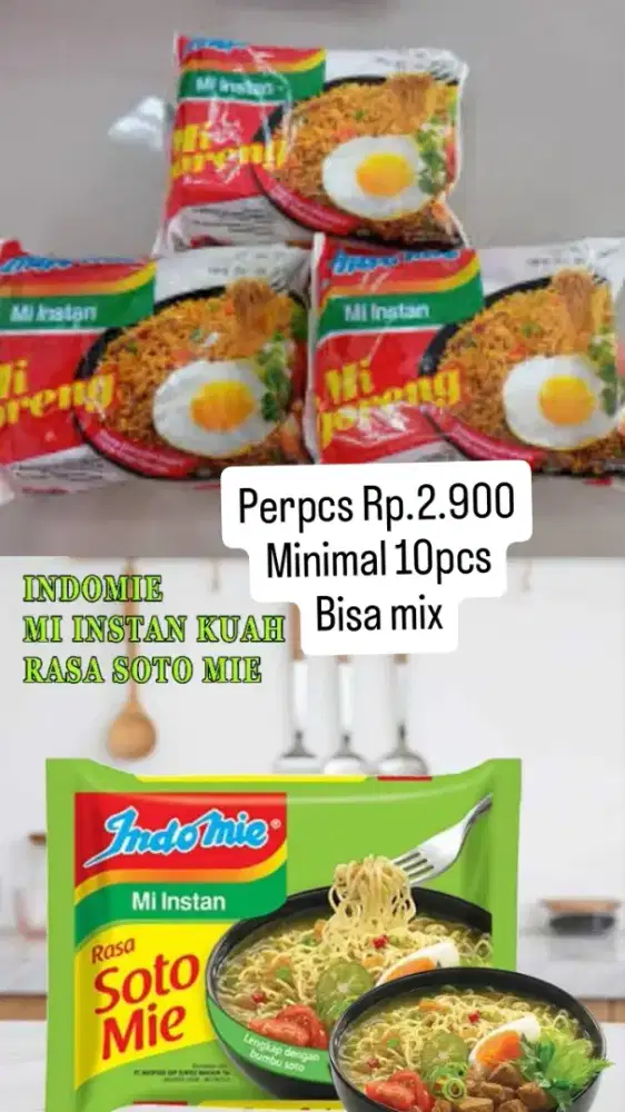 Indomie goreng dan soto