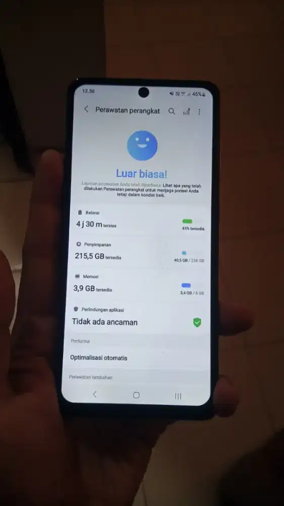 Dijual Samsung a72 Ram 8/256 minus Finger Print OFF.