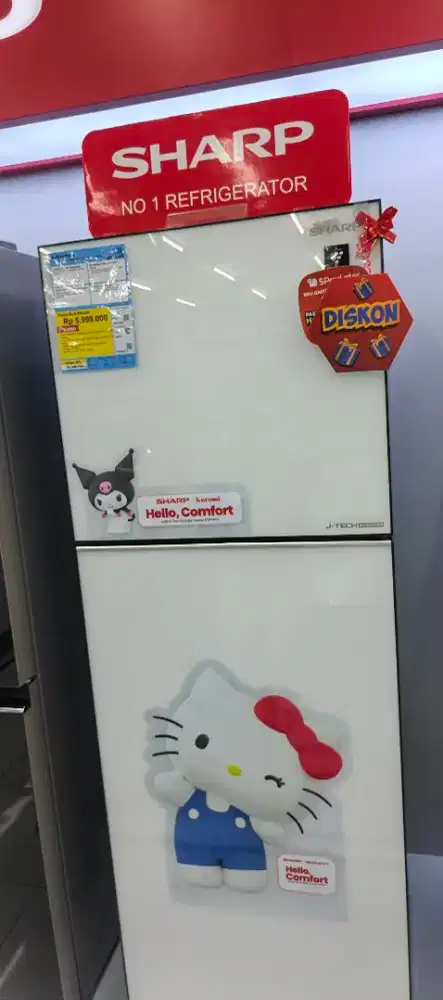 Kulkas Sharp 329 liter cash dan kredit
