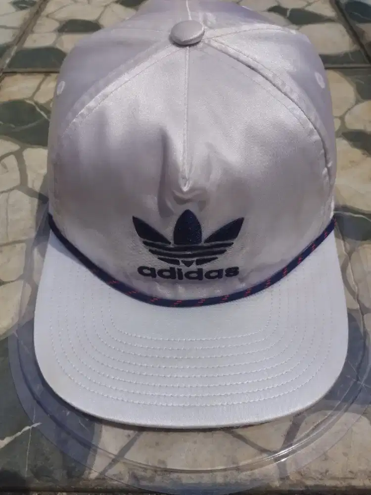 Vintage ADIDAS Trefoil Rope Hat Snapback (Free Hat Display Case Flat)