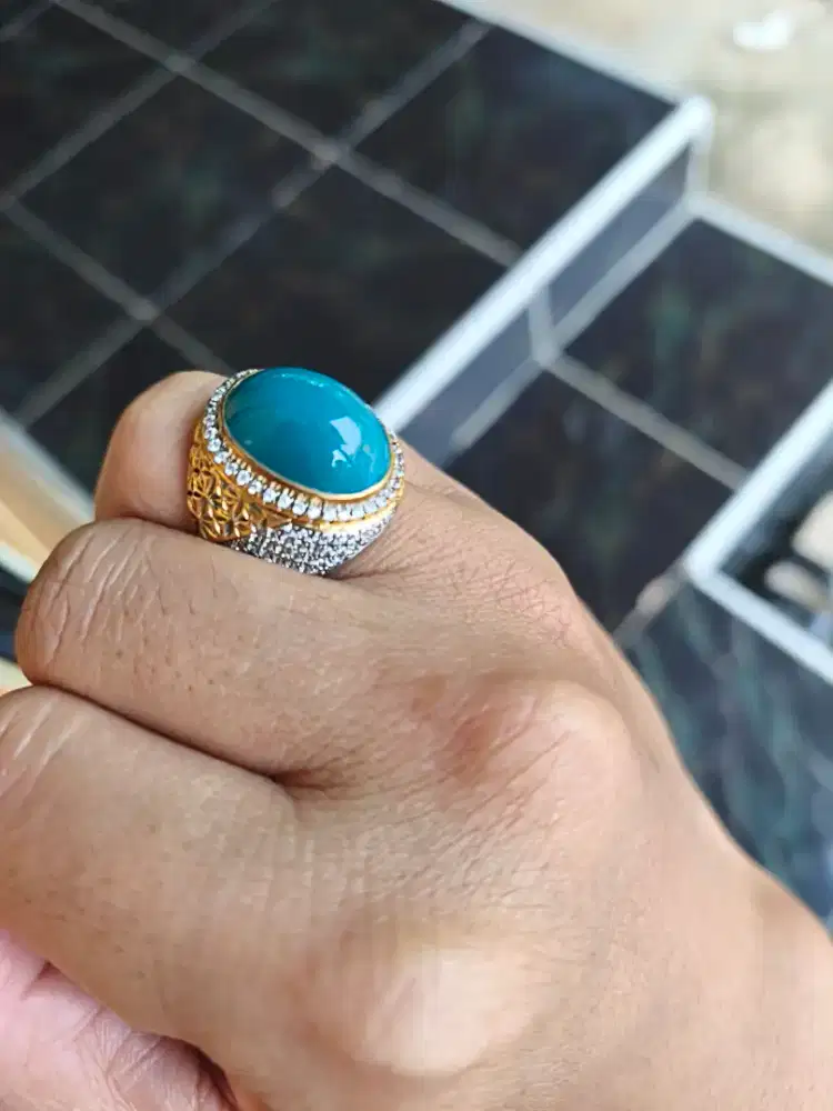 Natural batu bacan dim 17 x 15 x 8