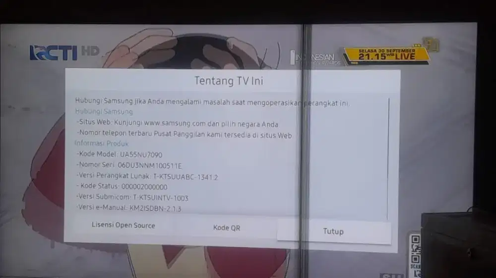 Jual tv samsung 50 inch LED Mati