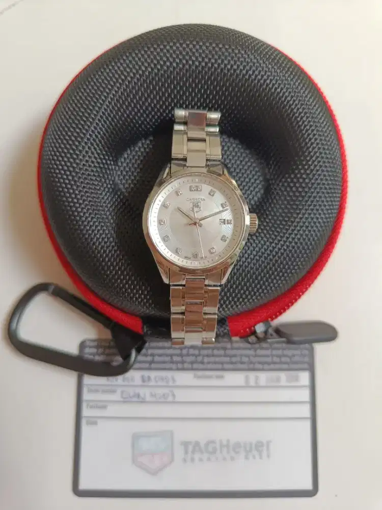 Tag Heu£r Carrera ladies wv1411 MOP diamond dial original bekas bagus