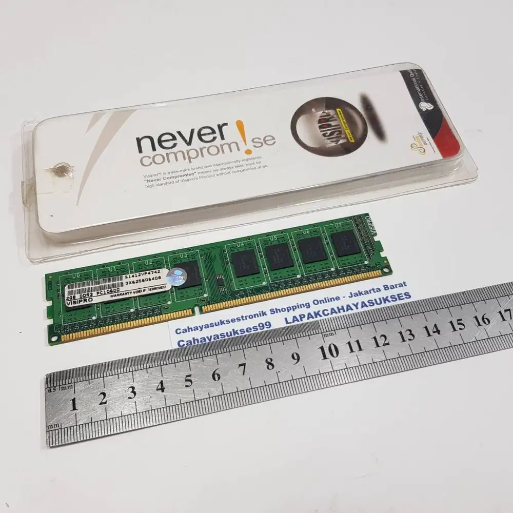 RAM PC Komputer Visipro DDR3 2GB PC10600 Second Bagus