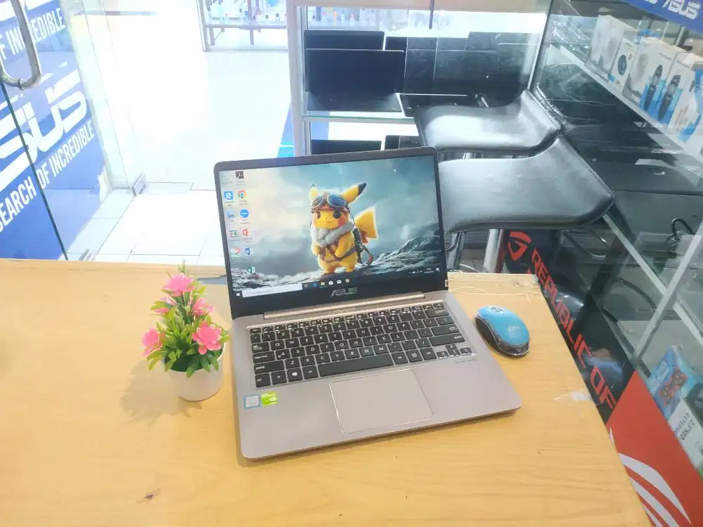 dijual laptop asus zenbook ux410uqk nvidia geforce siap pake