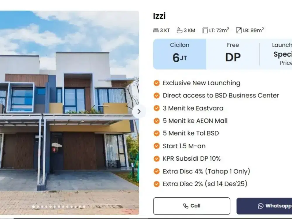 IZZI Sinarmasland BSD – Unit Terbatas, Buruan Amankan!
