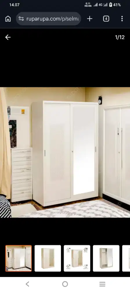 PROMO !! SELMA ALEXA LEMARI 2 PINTU GESER