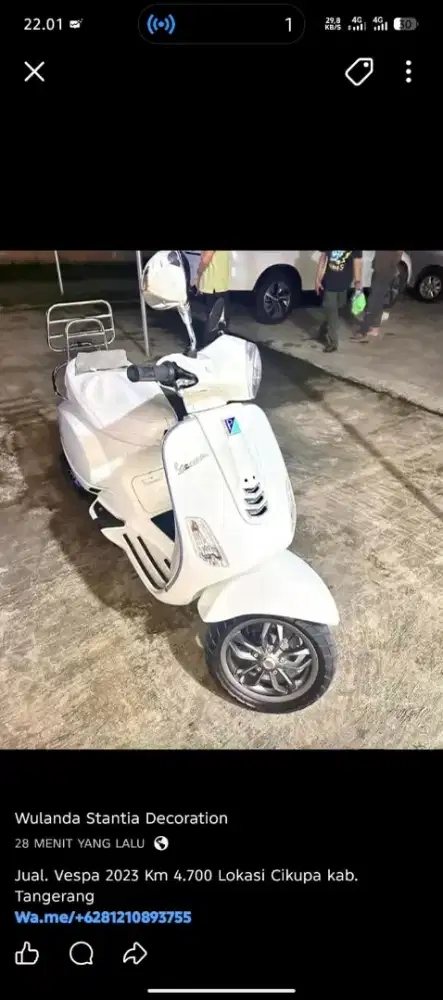 Vespa Lx 2023 Km Low 4.800