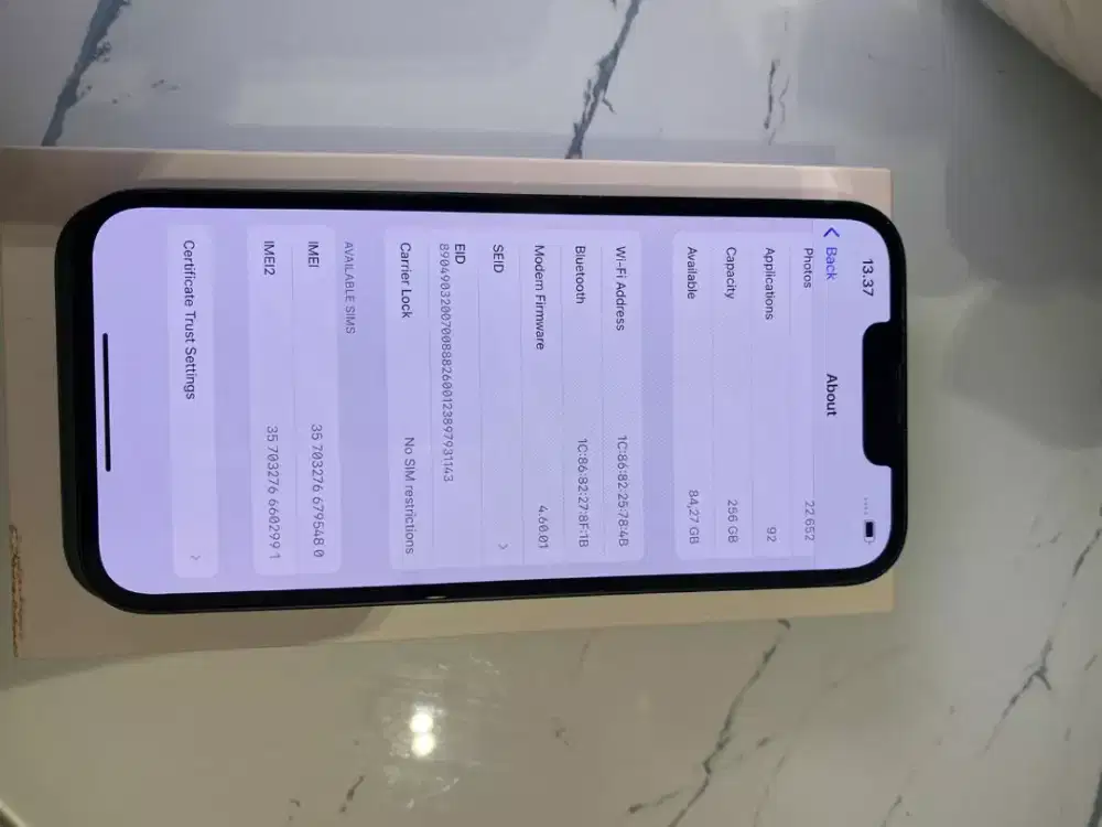 iPhone 13 ibox ram 256