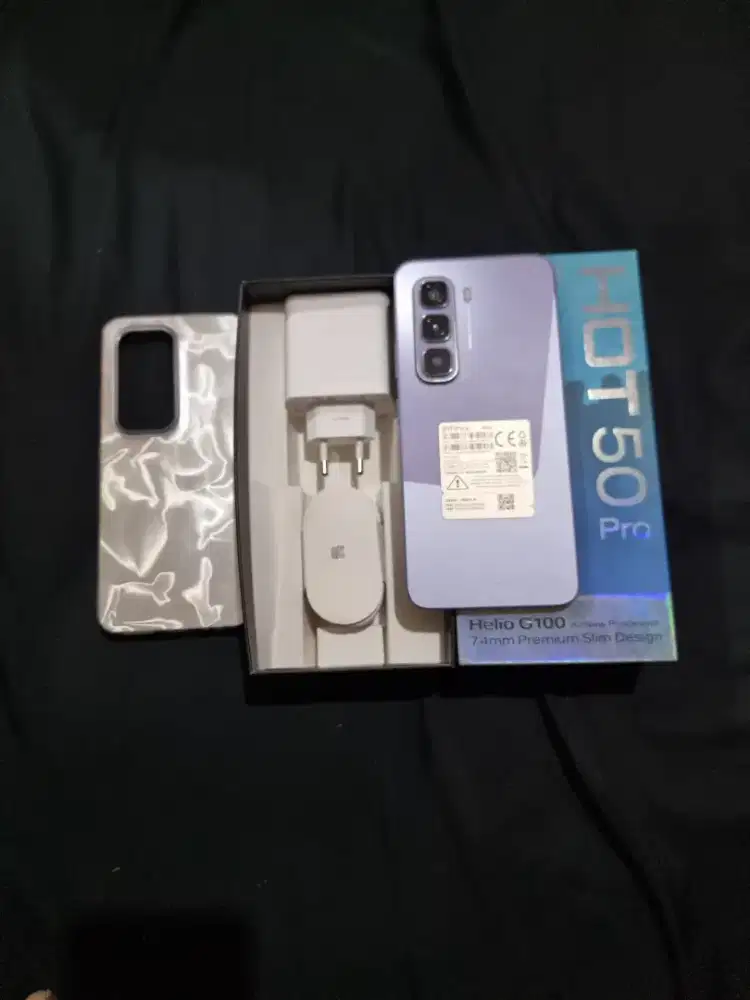 Jual hp Infinix Hot 50 Pro 8/256 grns okt 26 likenew istimewa