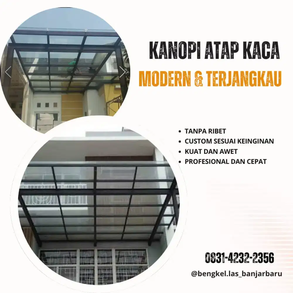 LINDUNGI RUMAH DENGAN KANOPI KACA BERKUALITAS