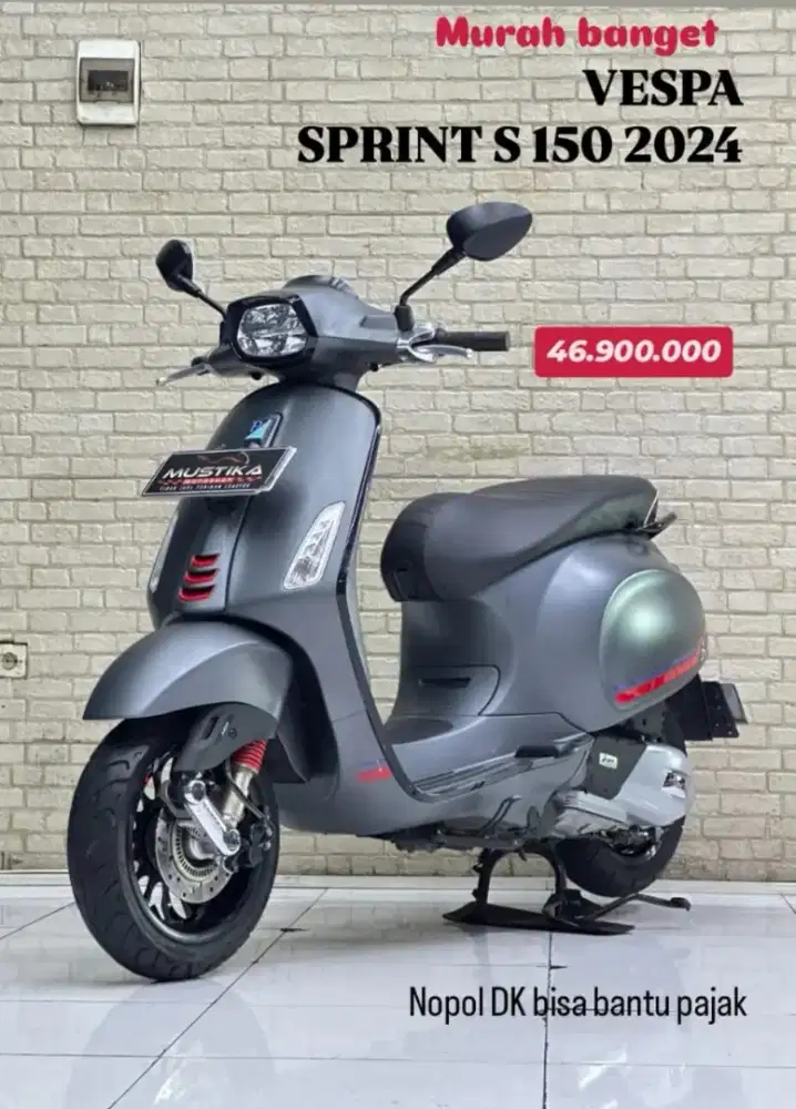 PROMO‼️VESPA SPRINT 150 ABS TH 2024 MULUS DP MULAI 1JTAN.RONY MUSTIKA