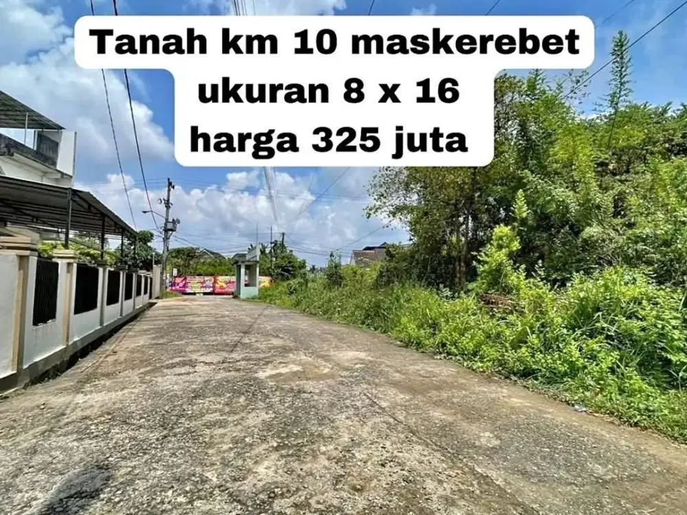DIJUAL Tanah kavling maskarebet KM11