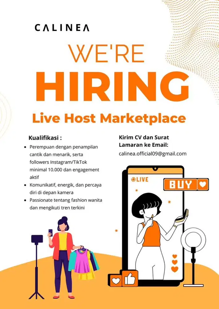 LOWONGAN KERJA HOST LIVE