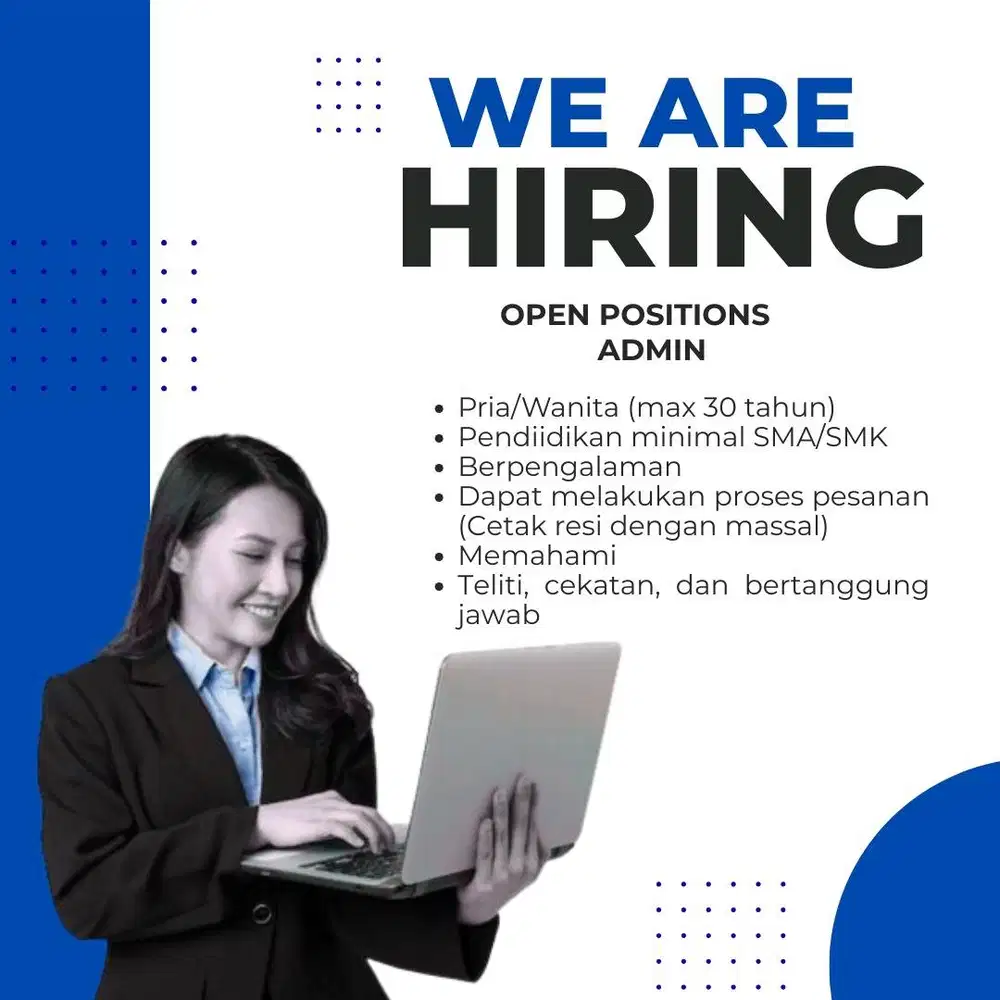 WALK IN INTERVIEW LOWONGAN ADMIN