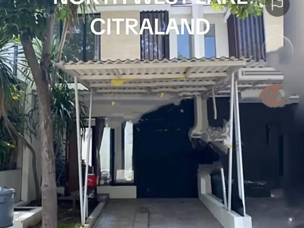 Murah & Jual Rugi Rumah Northwest Lake Citraland Kondisi Furnish