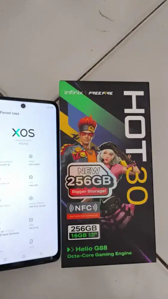 Infinix hot 30 ram 8+8/256 GB