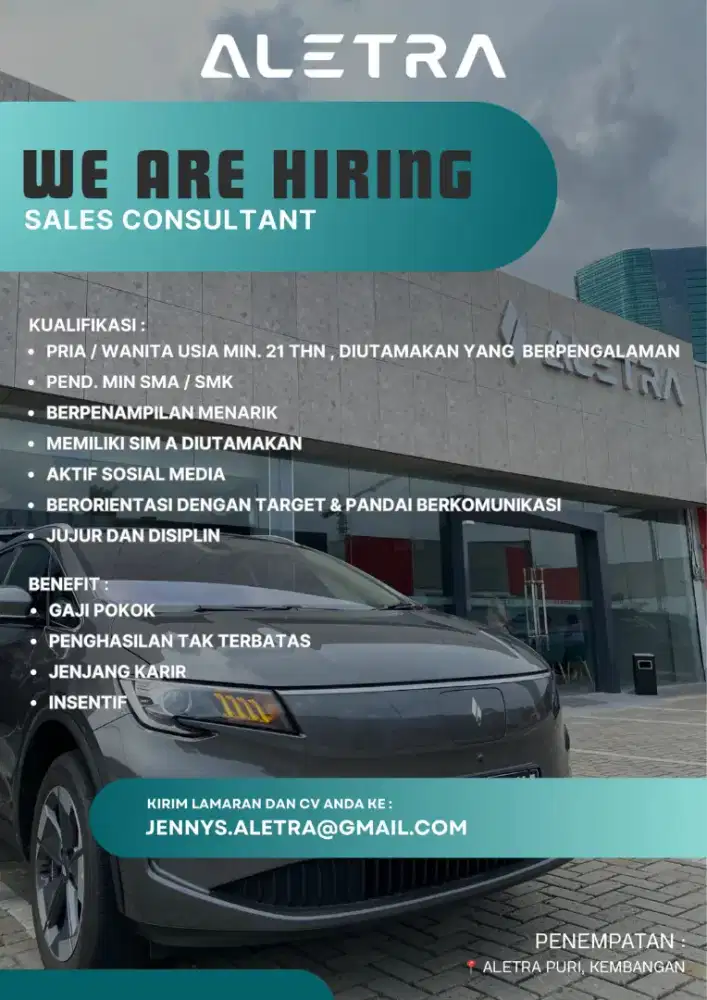 Lowongan Sales Otomotif