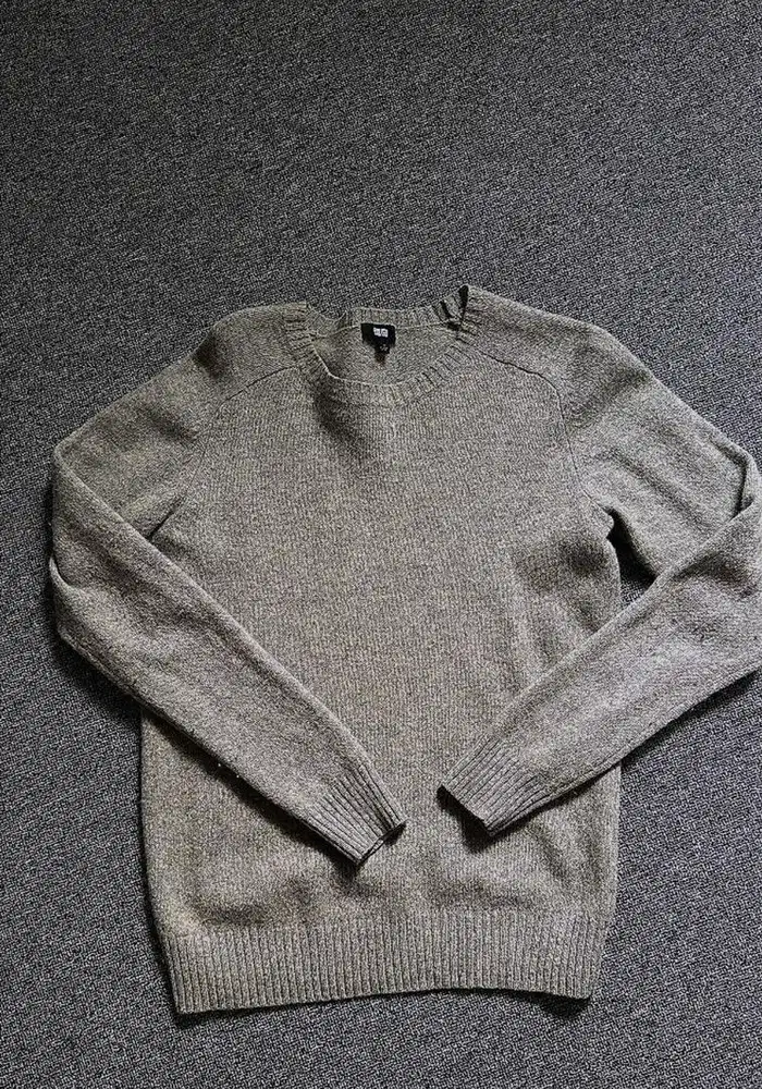 Uniqlo knit wool sweater Misty Grey - S
