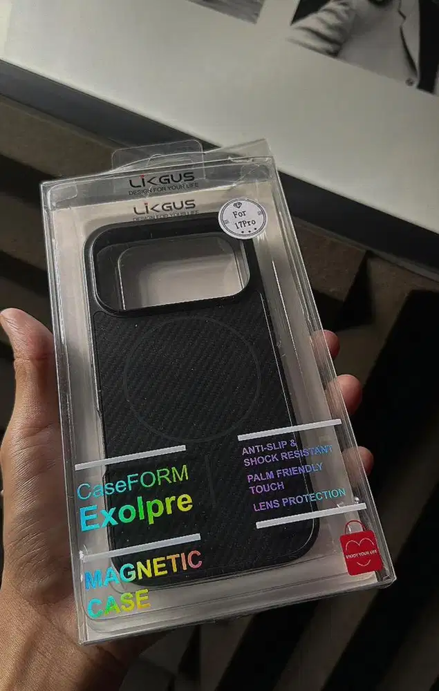 Case magsafe iphone 17 pro carbon hybrid dark grey