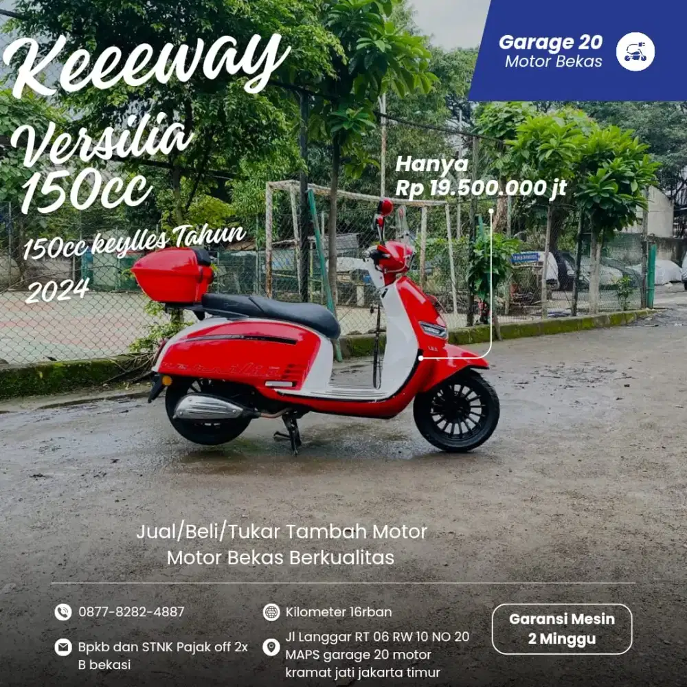 Keeway versilia 150cc keyless fi tahun 2024