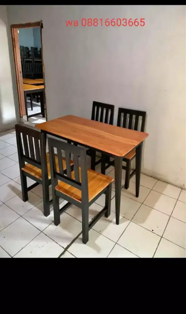 Meja kursi makan dan cafe resto