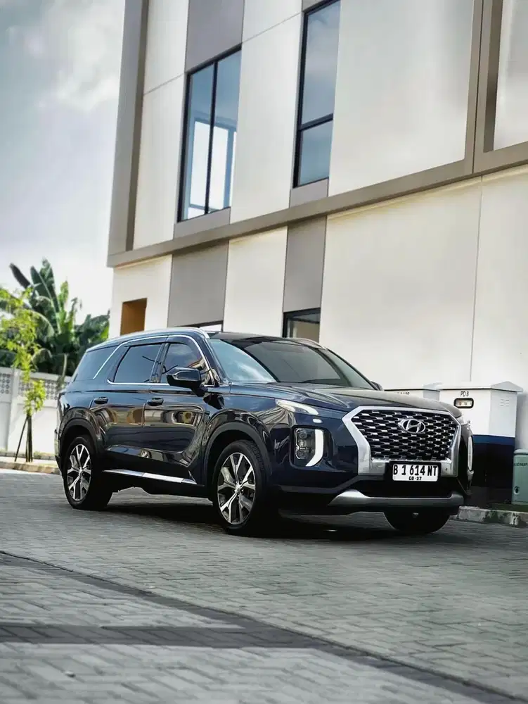 KM50RB ASLI |PALISADE 2.2 SIGNATURE AT DIESEL 2022 BIRU SUNROFT