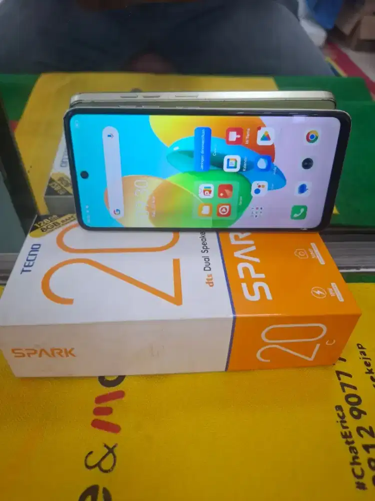 TECNO SPARK 20C Ram 4/128 Gb lengkap normal