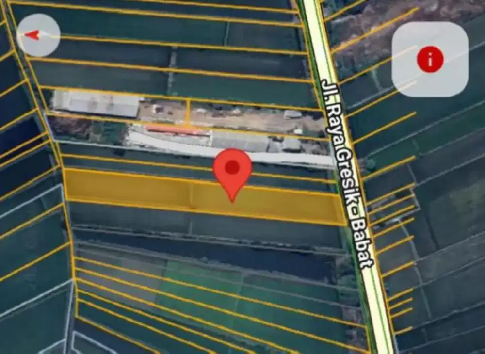 Dijual Tanah Nol Jalan Raya Gresik Babat Area Industri