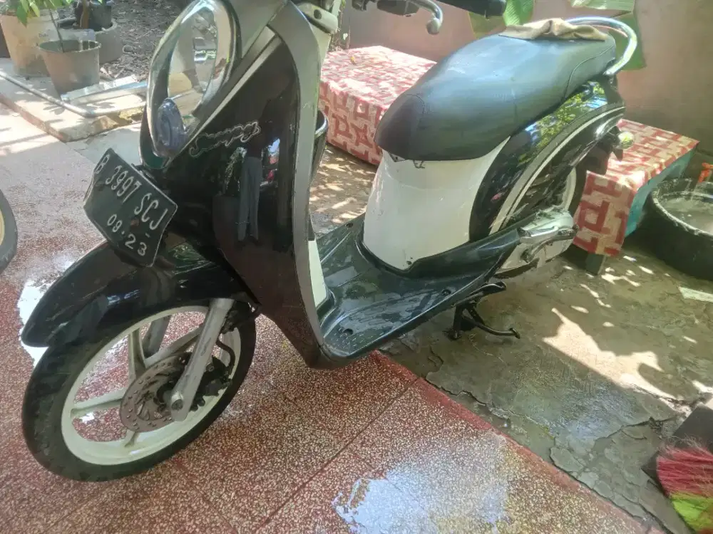 Scoopy carbu statr hidup