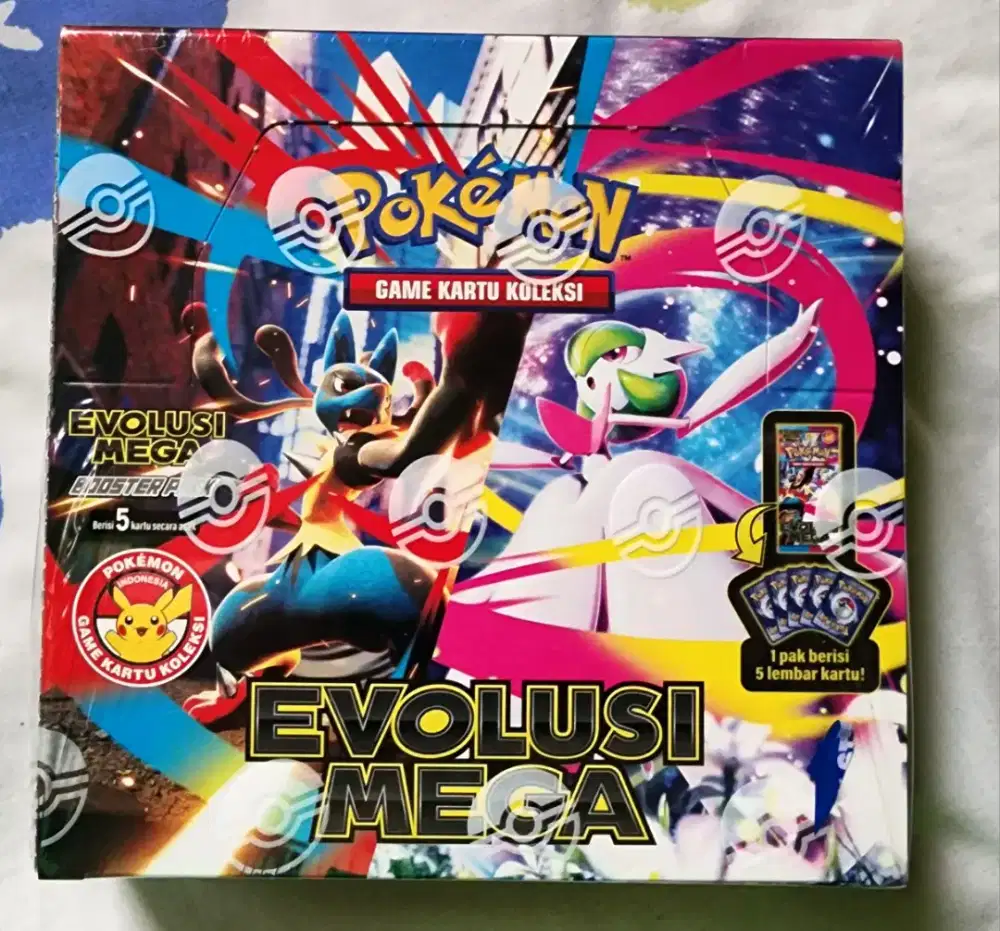Kartu Pokemon Evolusi Mega 1pak original