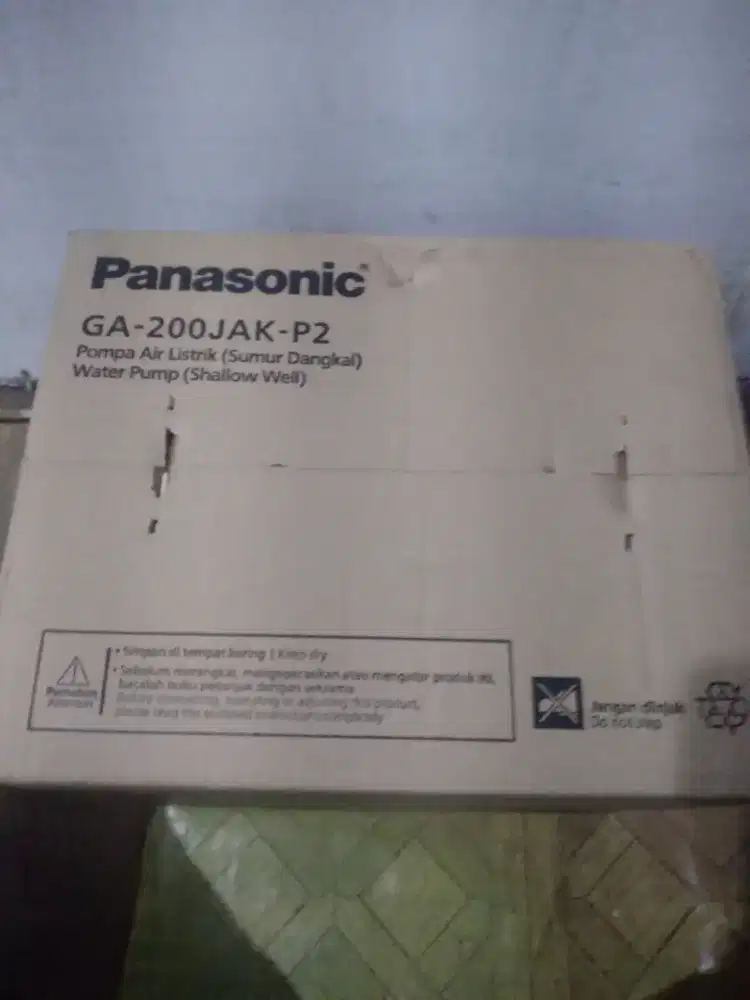 Mesin pompa merek panasonic GA-200JAK-P2