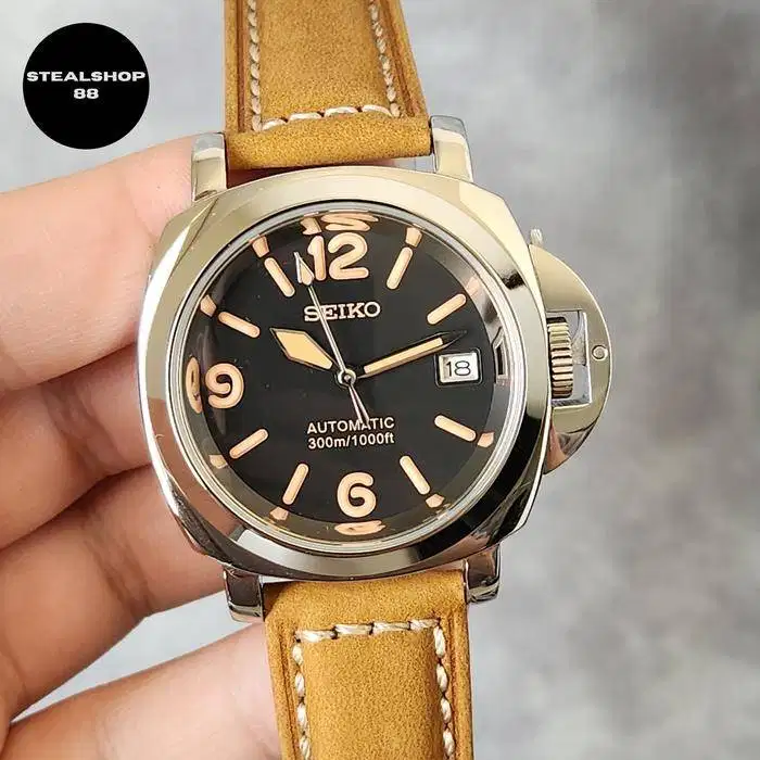 Jam Tangan Pria Seiko Mod Pam Luminor Retro NH35