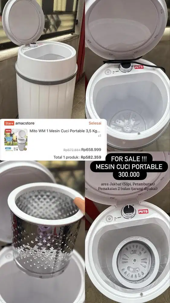 Mesin Cuci Portable Mito