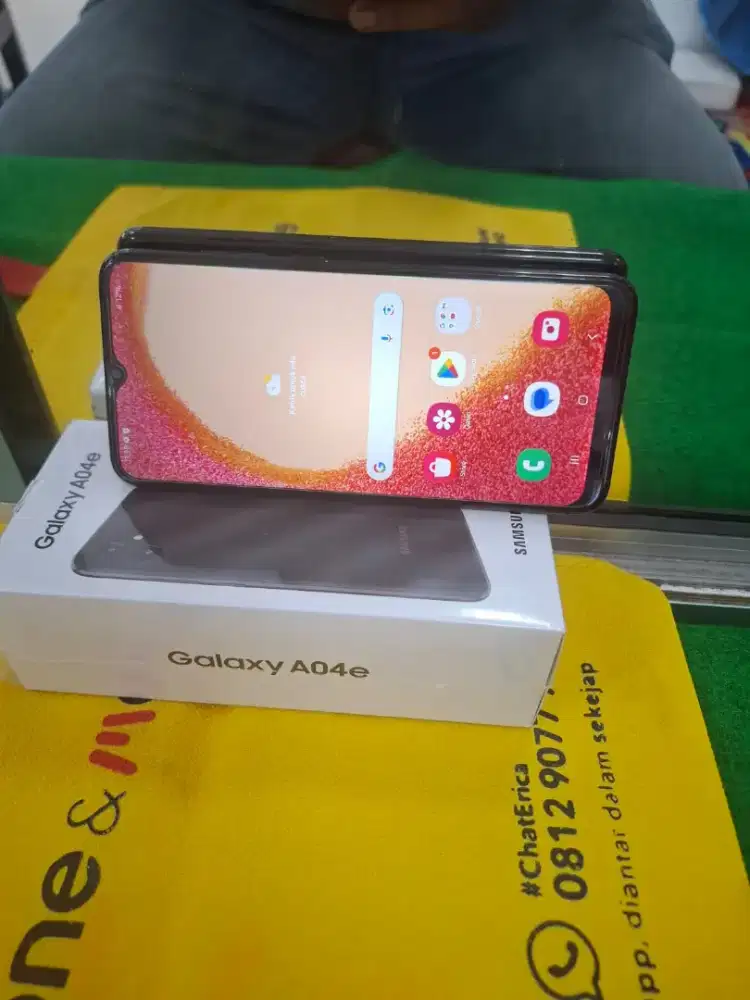 Samsung A04 E Ram 3 /32 gb lengkap semua normal no kendala
